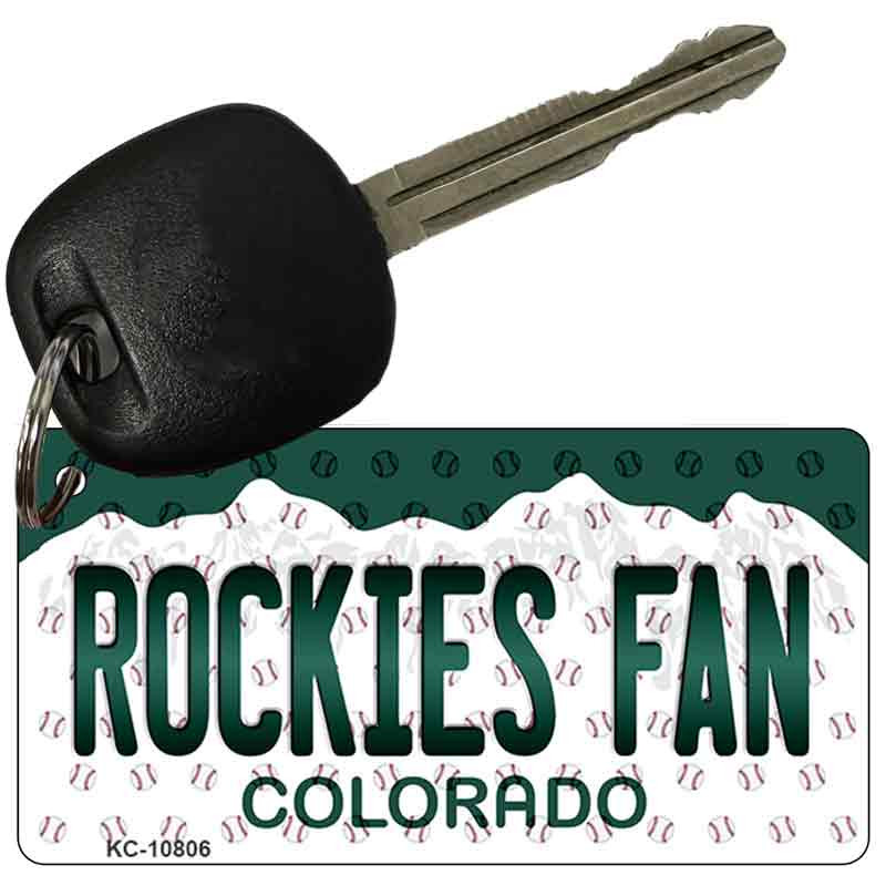 Rockies Fan Colorado State License Plate Novelty Metal Key Chain KC-10806 - Novelty Products - Gift Items - Personalized & Customizable Options- Smart