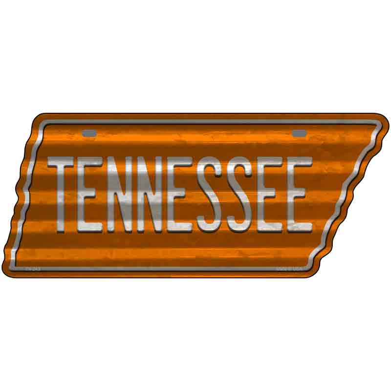 Tennessee Novelty Corrugated Effect Metal Tennessee License