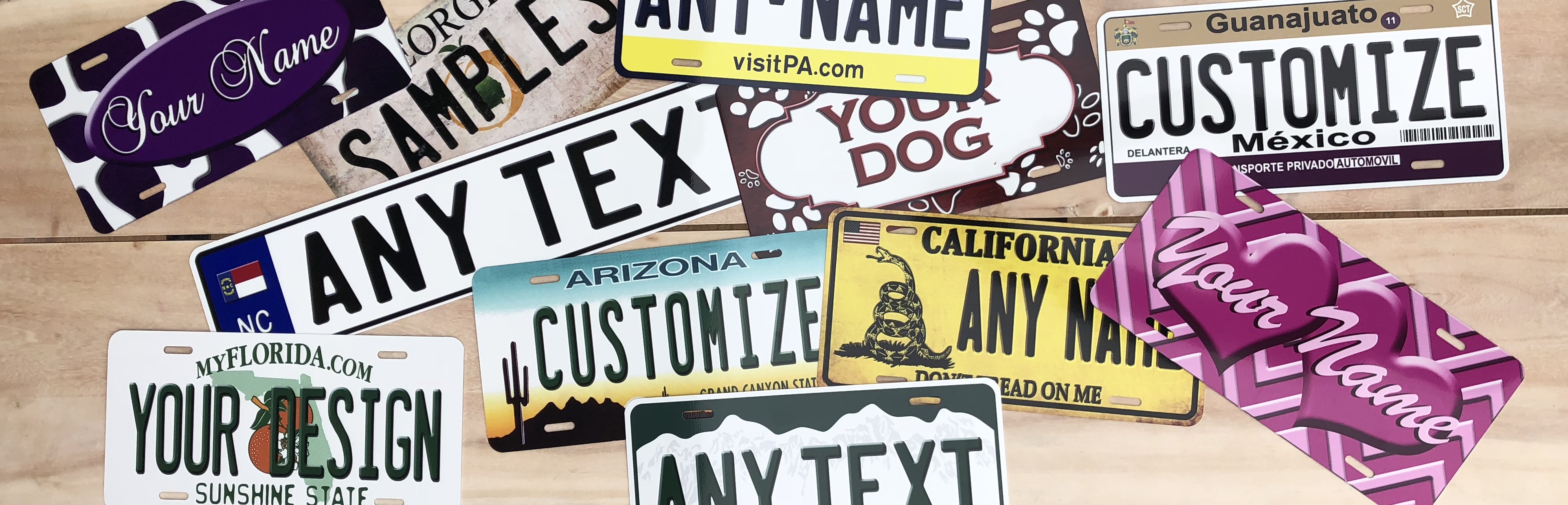 customize your own car tag