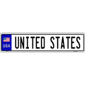 USA Novelty Metal European License Plate