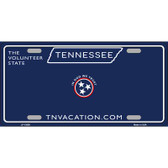 Blank Tennessee Blue Novelty Metal License Plate Tag