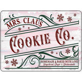 Mrs. Claus Cookie Co Novelty Metal Parking Sign