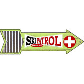 Ski Patrol First Aid Novelty Metal Arrow Sign