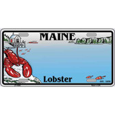 Maine Lobster Blank Novelty Metal License Plate