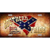 Southern Pride South Carolina Novelty Metal License Plate