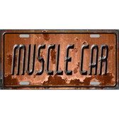 Muscle Car Novelty Metal License Plate