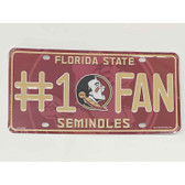 Florida State Seminoles Fan Novelty Metal License Plate Tag LP-5580