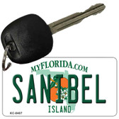 Sanibel Florida Novelty Metal Key Chain KC-8407