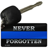 Never Forgotten Thin Blue Line Novelty Metal Key Chain KC-8530