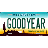 Goodyear Arizona Metal Novelty License Plate