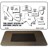 Route 66 Historic Eight Novelty Metal Magnet M-098