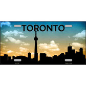 Toronto Silhouette Metal Novelty License Plate