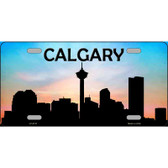 Calgary Silhouette Metal Novelty License Plate