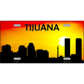Tijuana Silhouette Metal Novelty License Plate