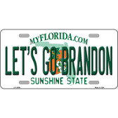 Lets Go Brandon FL Novelty Metal License Plate