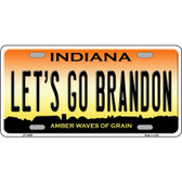 Lets Go Brandon IN Novelty Metal License Plate