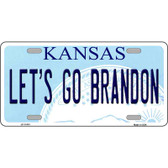 Lets Go Brandon KS Novelty Metal License Plate