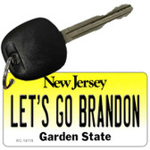 Lets Go Brandon NJ Novelty Metal Key Chain