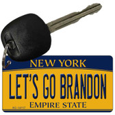 Lets Go Brandon NY Novelty Metal Key Chain