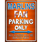 Marlins Metal Novelty Parking Sign