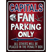 Capitals Metal Novelty Parking Sign