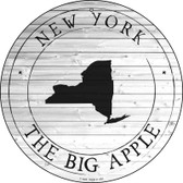 New York Big Apple Novelty Metal Circle Sign C-1822