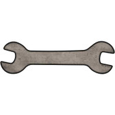 Tan Oil Rubbed Novelty Metal Wrench Sign