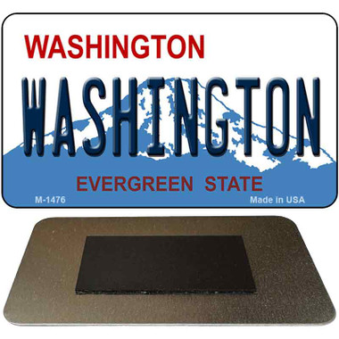 Washington State Novelty Metal Magnet M-1476 | Smart Blonde