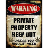 Private Property Metal Novelty Parking Sign