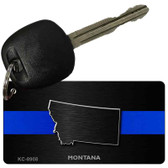 Montana Thin Blue Line Novelty Metal Key Chain KC-8908