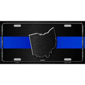 Ohio Thin Blue Line Metal Novelty License Plate