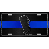 Rhode Island Thin Blue Line Metal Novelty License Plate