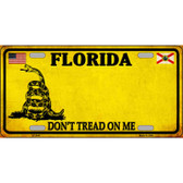 Florida Dont Tread On Me Metal Novelty License Plate