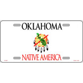 Oklahoma Novelty State Blank Metal License Plate