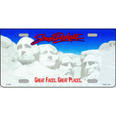 South Dakota Novelty State Blank Metal License Plate