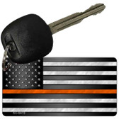 American Flag Thin Orange Line Novelty Metal Key Chain KC-9419