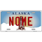 Nome Alaska State Novelty Metal License Plate