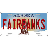 Fairbanks Alaska State Novelty Metal License Plate
