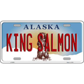 King Salmon Alaska State Novelty Metal License Plate