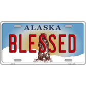 Blessed Alaska State Novelty Metal License Plate