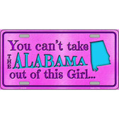 Alabama Girl Novelty Metal License Plate