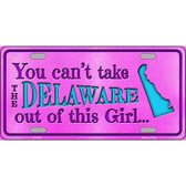 Delaware Girl Novelty Metal License Plate