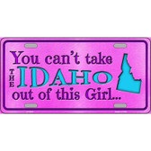 Idaho Girl Novelty Metal License Plate