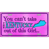 Kentucky Girl Novelty Metal License Plate