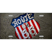 Asphalt Highway Metal Novelty License Plate