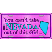 Nevada Girl Novelty Metal License Plate