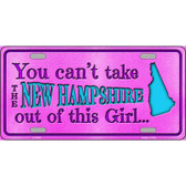 New Hampshire Girl Novelty Metal License Plate