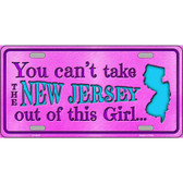 New Jersey Girl Novelty Metal License Plate