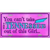 Tennessee Girl Novelty Metal License Plate