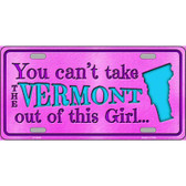 Vermont Girl Novelty Metal License Plate